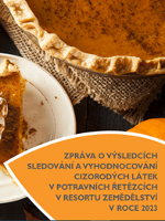 Monitoring cizorodých látek v potravních řetězcích v resortu zemědělství v roce 2023