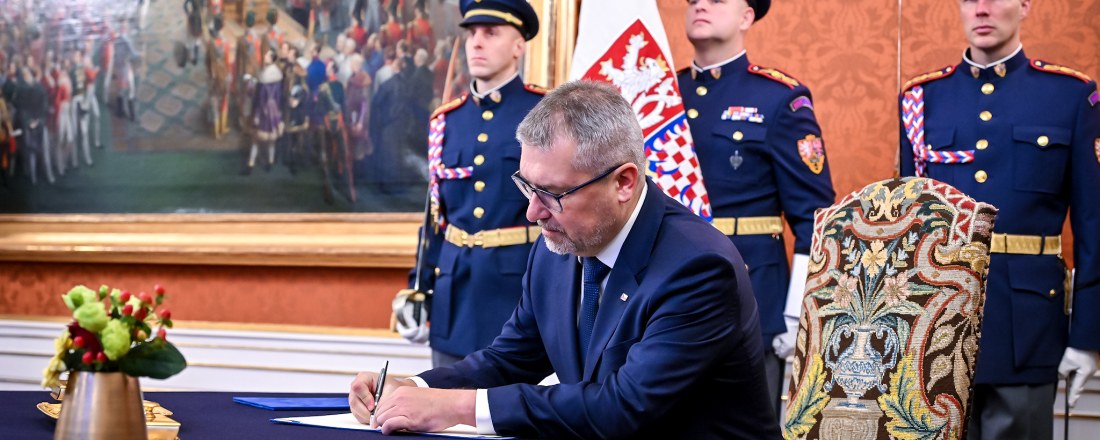 Ministr zemědělství Martin Šebestyán se dnes ujal úřadu