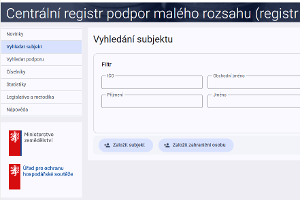 Modernizovaný registr de minimis