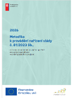 Metodika k provádění nařízení vlády č. 81/2023 Sb., platná pro rok 2026