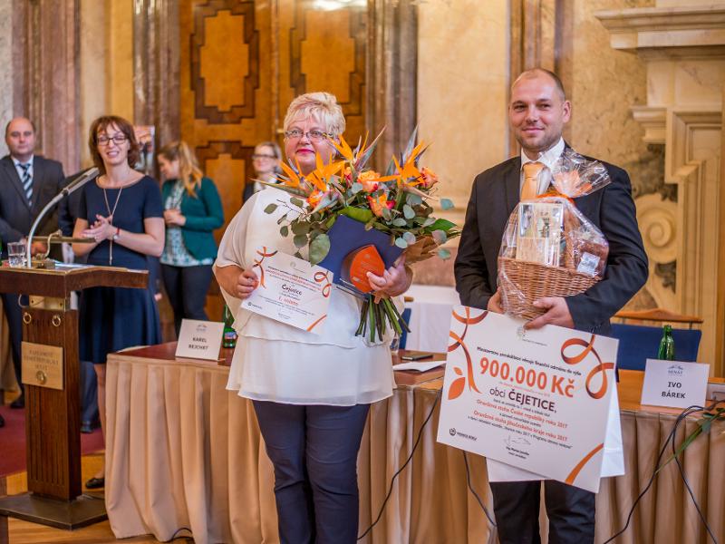 Vyhlášení výsledků ocenění Oranžová a Zelená stuha ČR roku 2017 v Senátu PČR