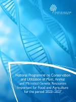 National Programme on Conservation and Utilization of Plant, Animal and Microbial Genetic Resources  Important for Food and Agriculture  for the period 2023–2027