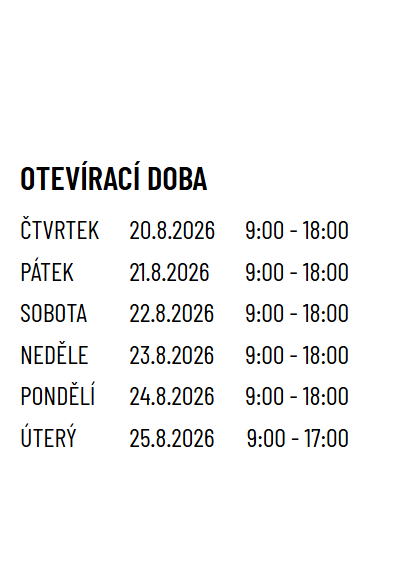 otevírací doba